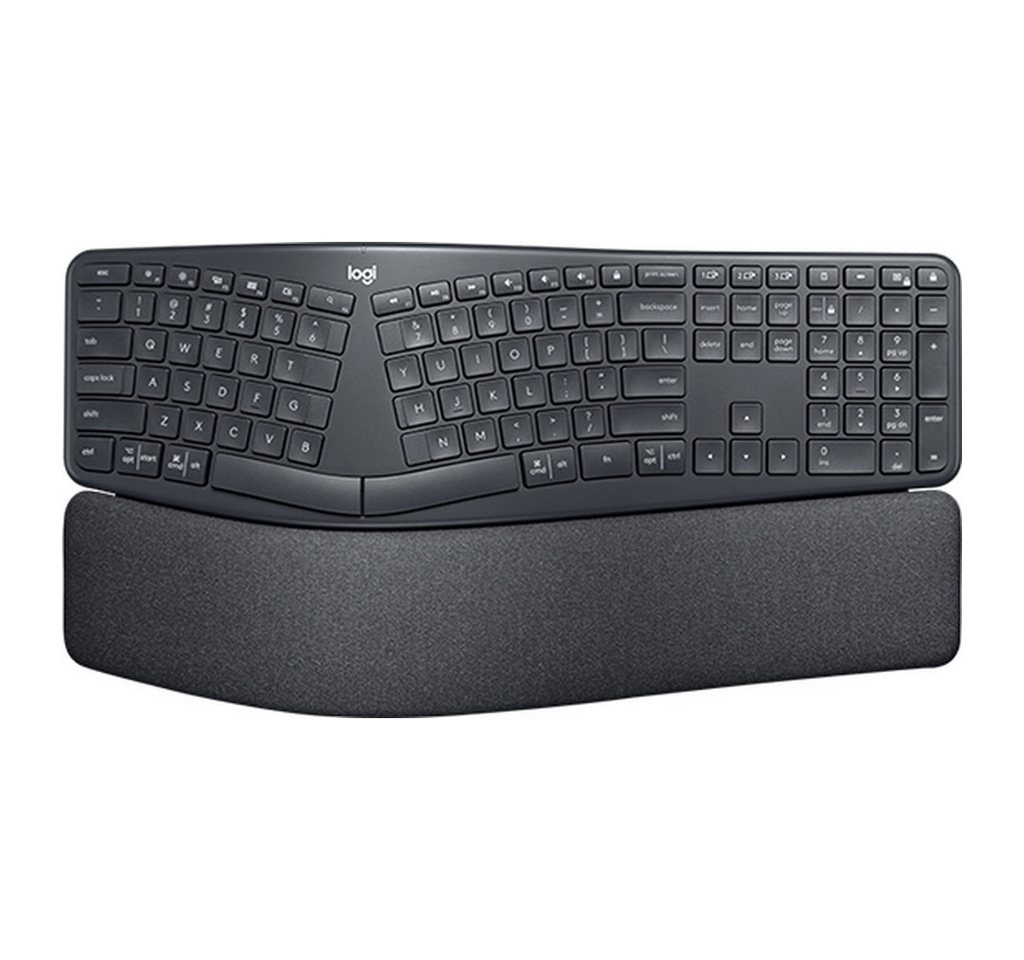 Logitech Ergo K860 Tastatur RF Wireless + Bluetooth QWERTZ Deutsch Graphit Tastatur Logitech Ergo K860 Tastatur RF Wireless + Bluetooth QWERTZ Deutsch Graphit Tastatur von Logitech