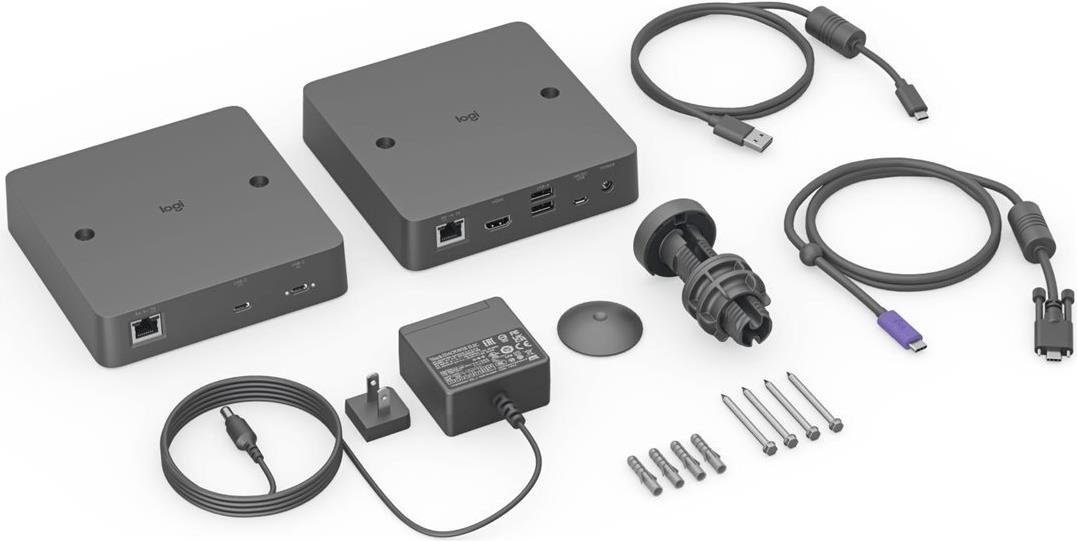 Logitech Extend - Erweiterung für Video/Audio - USB-C, 10Mb LAN - über CAT 5e/6 - bis zu 100 m (952-000199) von Logitech