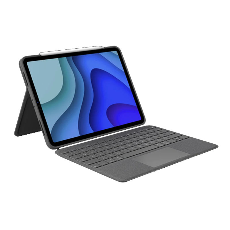 Logitech Folio Touch, Tastatur und Foliohülle mit Trackpad, Hintergrundbeleuchtet, QWERTZ-Layout, für iPad Air 4. und 5. Gen. von Logitech
