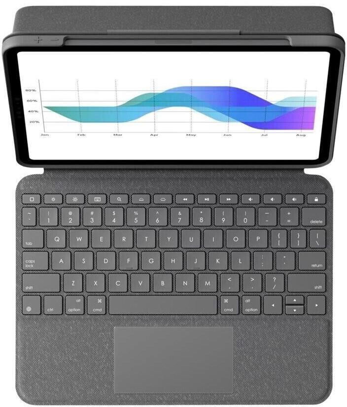 Logitech Folio Touch Tastatur und Foliohülle mit Trackpad grafit von Logitech