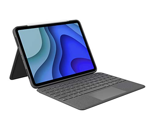 Logitech Folio Touch iPad Hülle Tastatur, Trackpad und Smart Connector für 11 Zoll iPad Pro (Modell: A1980, A2013, A1934, A1979, A2228, A2068, A2230, A2231) Skandinavisches QWERTY-Layout Grafit von Logitech