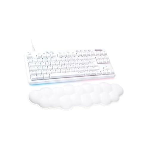 Logitech G 713 Gamer-Tastatur, kabelgebunden, mechanisch, mit RGB-Beleuchtung, LightSYNC, Touch-Schalter (GX Brown) und Handgelenkstütze für Tastatur, kompatibel mit PC und Mac, Französisch AZERTY – von Logitech
