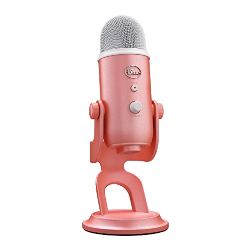 Logitech G Blue Yeti USB-Gaming-Mikrofon in Premiumqualität für Streaming, Blue VO!CE-Software, PC, Podcast, Studio, Computer-Mikrofon, Exklusive Streamlabs-Themes, Sonderedition - Rosa von Logitech