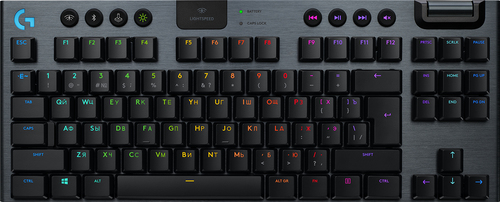 Logitech G G915 TKL - Tastatur - Hintergrundbeleuchtung - USB, Bluetooth, LIGHTSPEED - Tastenschalter: GL Clicky - Kohle Logitech G G915 TKL - Tastatur - Hintergrundbeleuchtung - USB, Bluetooth, LIGHTSPEED - Tastenschalter: GL Clicky - Kohle von Logitech