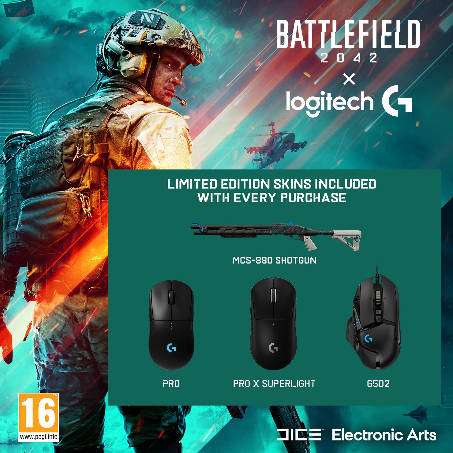 Logitech - G PRO Wireless Gaming Mouse +Battlefield PC SKIN bundle Logitech - G PRO Wireless Gaming Mouse +Battlefield PC SKIN bundle von Logitech