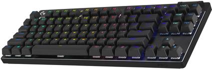 Logitech G PRO X TKL - Tastatur - Gaming - Hintergrundbeleuchtung - kabellos - Bluetooth, 2.4 GHz - QWERTZ - Schweiz - Tastenschalter: Tactile - Schwarz (920-012132) von Logitech