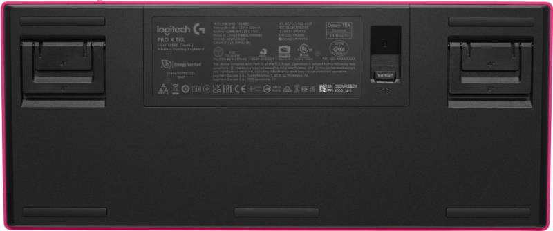 Logitech G PRO X TKL - Tastatur - Hintergrundbeleuchtung - kabellos - 2.4 GHz, Bluetooth - AZERTY - Französisch - Tastenschalter: Tactile - pink (920-012156) von Logitech