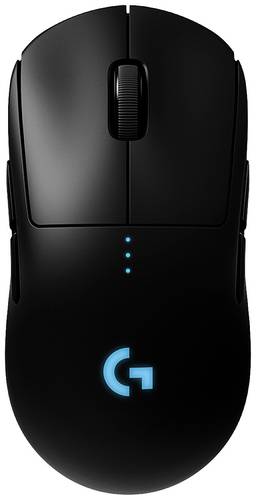 Logitech G Pro Gaming-Maus USB Optisch Schwarz 8 Tasten 16000 dpi Beleuchtet, Austauschbare Seitente von Logitech