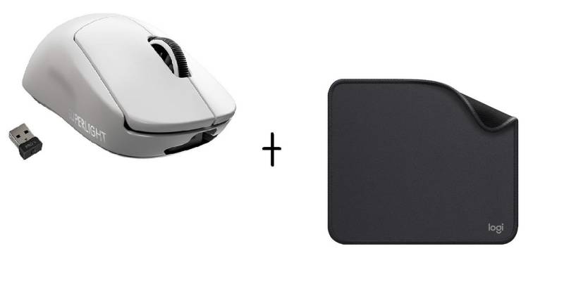 Logitech G Pro X Superlight inkl. Mouse Pad Studio Series Gaming-Maus von Logitech