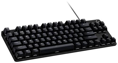 Logitech G413 TKL SE USB Gaming-Tastatur Deutsch, QWERTZ Schwarz Beleuchtet, Spritzwassergeschützt von Logitech