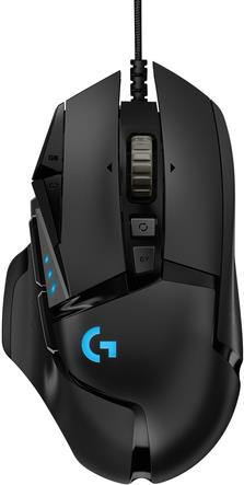 Logitech G502 HERO Gaming-Mause mit HERO Sensor (RGB-Mäuse, 16.000 DPI, 11 programmierbare Tasten, Laptop- und PC-Computermaus, 5 anpassbare Gewichte, Balance-Tuning) - EU-Paket - Schwarz (910-005471) von Logitech