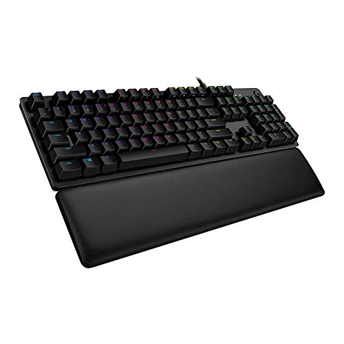 Logitech G513 mechanische Gaming-Tastatur, GX Brown Taktile Switches, RGB-Beleuchtung, USB-Durchschleife, Handballenauflage mit Memory Foam, Aluminium-Gehäuse, Deutsches QWERTZ-Layout - Carbon/Schwarz Logitech G513 mechanische Gaming-Tastatur, GX Brown Taktile Switches, RGB-Beleuchtung, USB-Durchschleife, Handballenauflage mit Memory Foam, Aluminium-Gehäuse, Deutsches QWERTZ-Layout - Carbon/Schwarz von Logitech