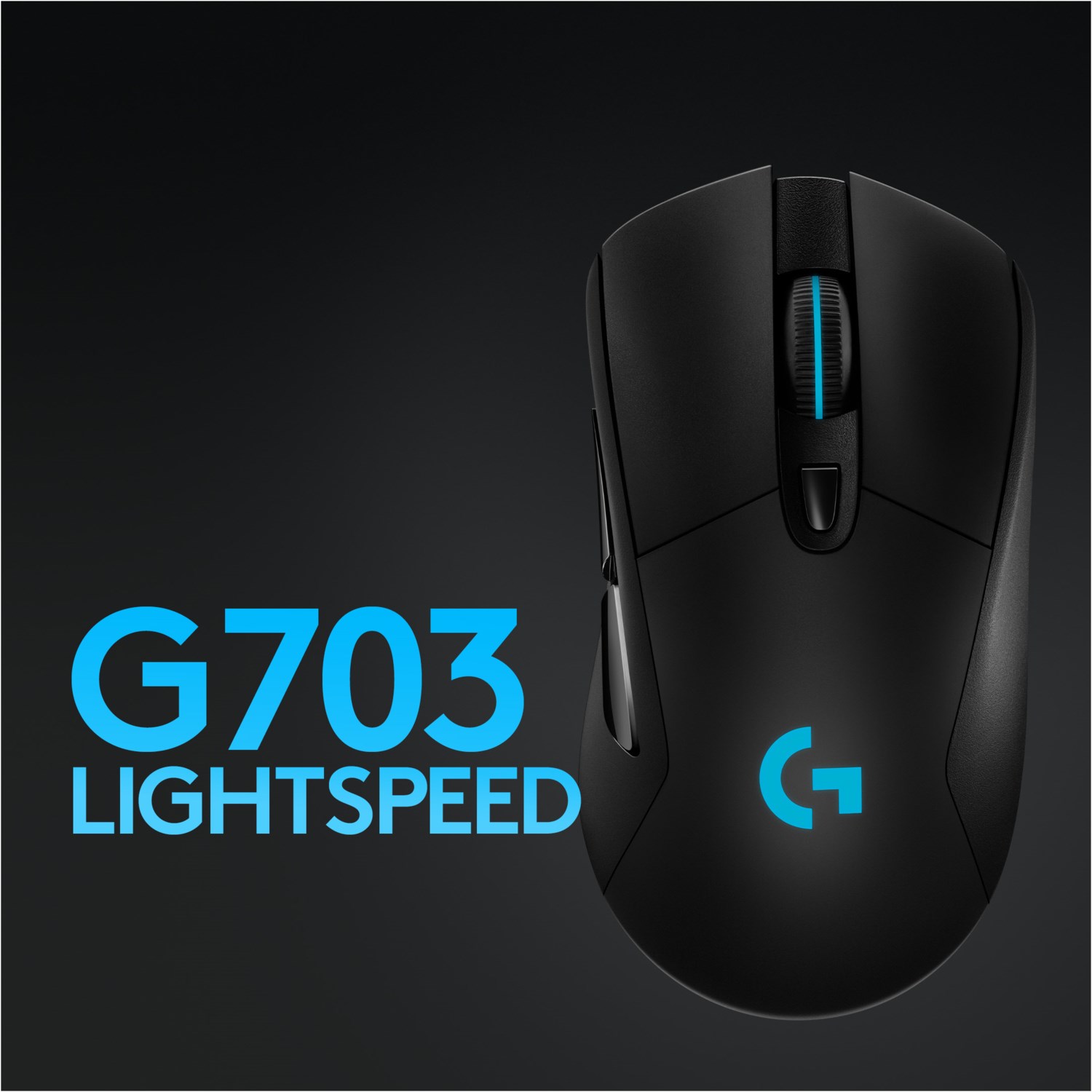 Logitech G703 LIGHTSPEED Wireless Gaming Maus mit HERO 25K DPI Sensor schwarz von Logitech