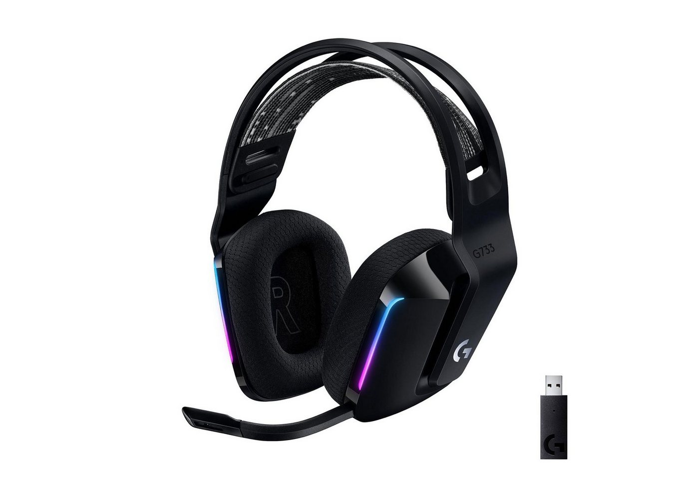 Logitech G733 Headset (Bluetooth, Stummschaltung, Lautstärkeregler) von Logitech