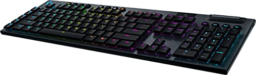 Logitech G915 LIGHTSPEED kabellose mechanische Gaming-Tastatur, Taktiler GL-Tasten-Switch mit flachem Profil, Spanisches QWERTY Layout - Carbon von Logitech