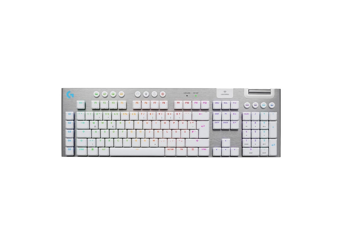 Logitech G915 X PC-Tastatur (Bluetooth- oder kabelgebundenen USB-C-Datenmodus) Logitech G915 X PC-Tastatur (Bluetooth- oder kabelgebundenen USB-C-Datenmodus) von Logitech