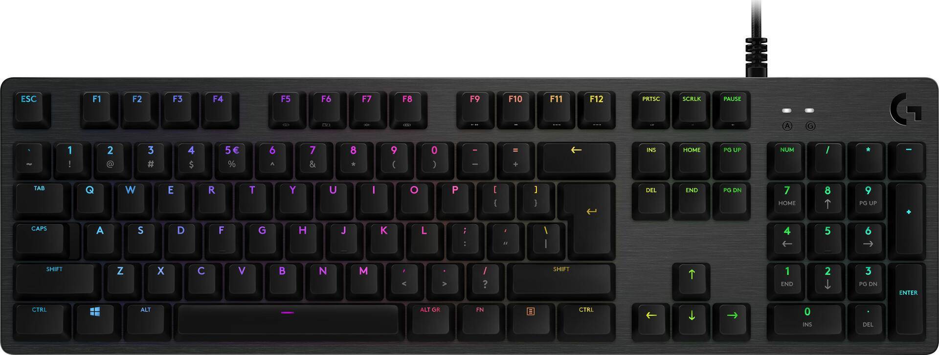 Logitech Gaming G512 - Tastatur - backlit - USB - US International - Tastenschalter: GX Brown Tactile - Kohle Logitech Gaming G512 - Tastatur - backlit - USB - US International - Tastenschalter: GX Brown Tactile - Kohle von Logitech