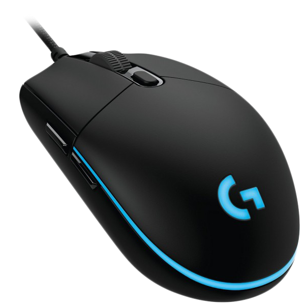 Logitech Gaming Mouse G Pro - Maus - rechts- und linkshändig - optisch - kabellos - LIGHTSPEED - kabelloser Empfänger (USB) von Logitech