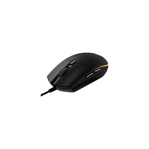 Logitech Gaming Mouse G102 LIGHTSYNC Maus für Rechtshänder, Optisch, 6 Tasten, kabelgebunden, USB, schwarz von Logitech