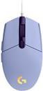 Logitech Gaming Mouse G203 LIGHTSYNC - Maus - optisch - 6 Tasten - kabelgebunden - USB - fliederfarben (910-005853) von Logitech
