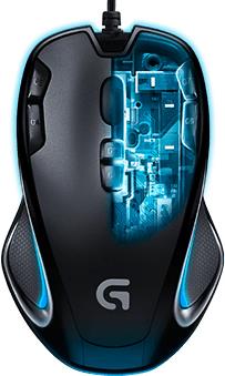 Logitech Gaming Mouse G300s - Maus - rechts- und linkshändig - optisch - 9 Tasten - kabelgebunden - USB von Logitech