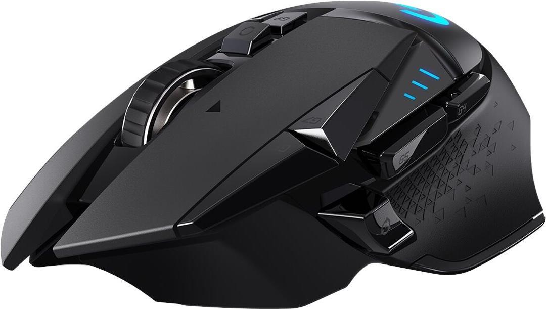 Logitech Gaming Mouse G502 (Hero) - Maus - optisch - 11 Tasten - kabellos, kabelgebunden - LIGHTSPEED - kabelloser Empfänger (USB) von Logitech