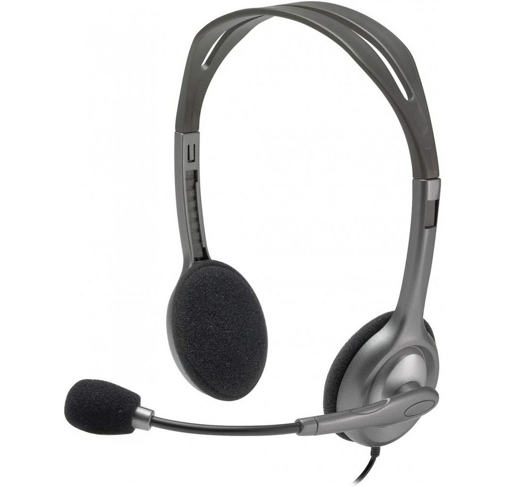 Logitech H110 - Headset - silber On-Ear-Kopfhörer von Logitech