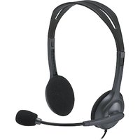 Logitech H111 Kabelgebundenes Beidseitiges Headset Stereo 3,5mm Klinke Grau von Logitech