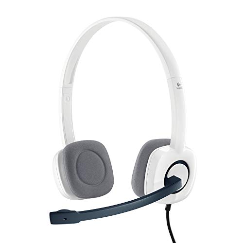 Logitech H150 Kopfhörer mit Mikrofon, Stereo-Headset, Mikrofon und Kopfbügel Verstellbar, Schaumstoff-Ohrpolster, Audio/Mikrofon Dualanschluss mit zwei 3,5mm Klinken, PC/Laptop - Weiß von Logitech