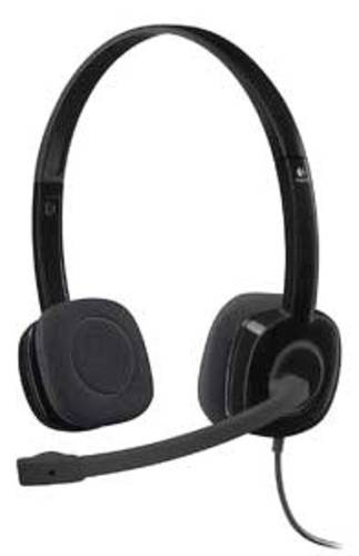 Logitech H151 Computer On Ear Headset kabelgebunden Stereo Schwarz Mikrofon-Rauschunterdrückung, No von Logitech