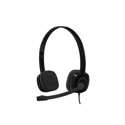 Logitech H151 Kabelgebundenes Beidseitiges Headset Stereo 3,5mm Klinke Schwarz von Logitech