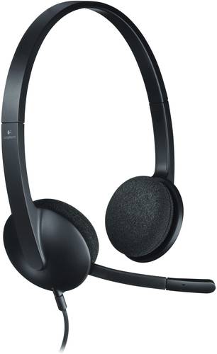 Logitech H340 Computer On Ear Headset kabelgebunden Stereo Schwarz Mikrofon-Rauschunterdrückung von Logitech