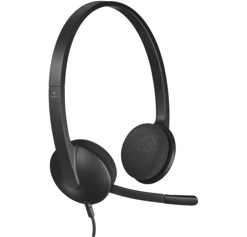 Logitech H340 - Stereo Headset - schwarz On-Ear-Kopfhörer von Logitech