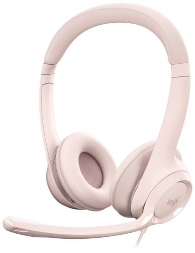 Logitech H390 Computer On Ear Headset kabelgebunden Stereo Rosa Mikrofon-Rauschunterdrückung Headse von Logitech