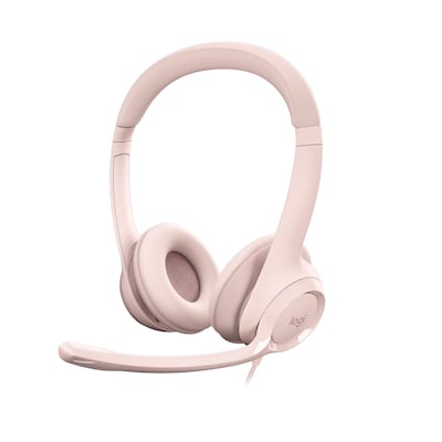 Logitech H390 Kabelgebundenes Beidseitiges Headset USB Rosé von Logitech