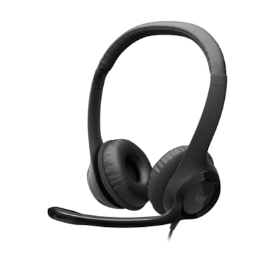 Logitech H390 Kabelgebundenes Beidseitiges Headset USB Schwarz von Logitech