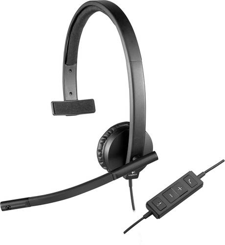 Logitech H570e Computer On Ear Headset kabelgebunden Mono Schwarz Mikrofon-Rauschunterdrückung Laut von Logitech