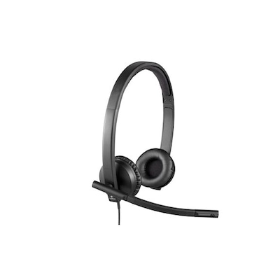 Logitech H570e Kabelgebundenes Beidseitiges Headset Stereo USB Bulk Schwarz von Logitech