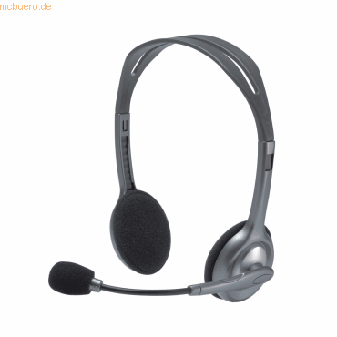 Logitech Headset H110 schwarz/silber von Logitech