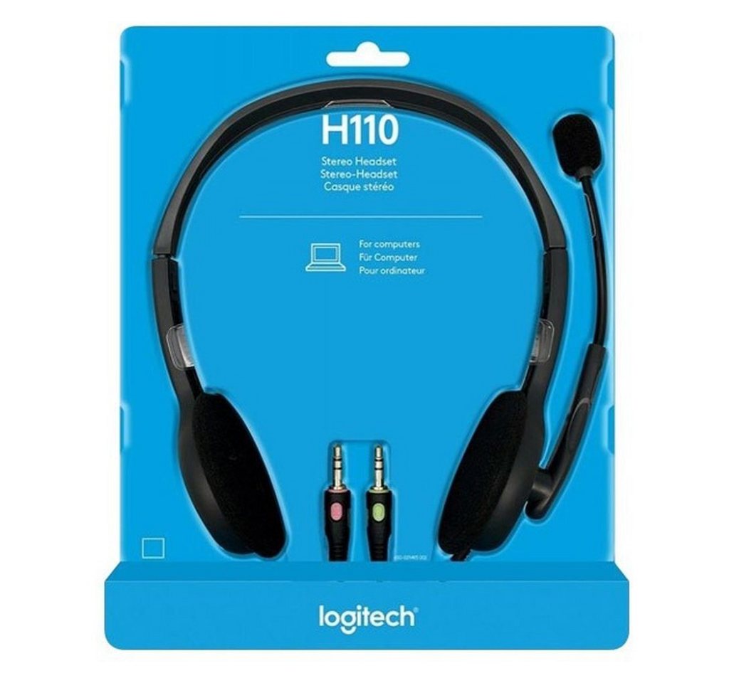 Logitech Headset Stereo sw, Retail LOGITECH H110 wireless In-Ear-Kopfhörer Logitech Headset Stereo sw, Retail LOGITECH H110 wireless In-Ear-Kopfhörer von Logitech