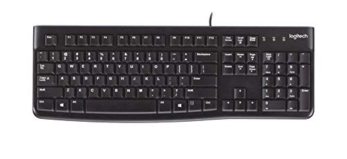 Logitech K120 Kabelgebundene Tastatur für Windows, Französisches AZERTY-Layout - Schwarz von Logitech