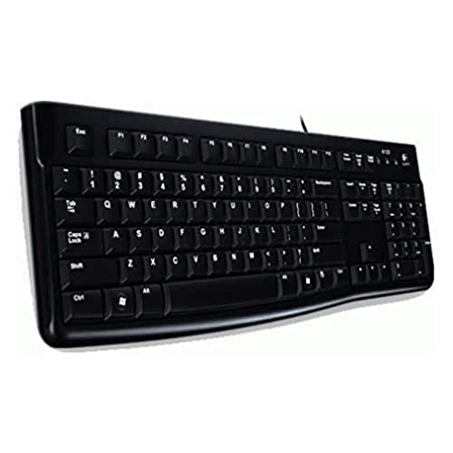 Logitech K120 Kabelgebundene Tastatur für Windows, US QWERTY-Layout - Schwarz Logitech K120 Kabelgebundene Tastatur für Windows, US QWERTY-Layout - Schwarz von Logitech