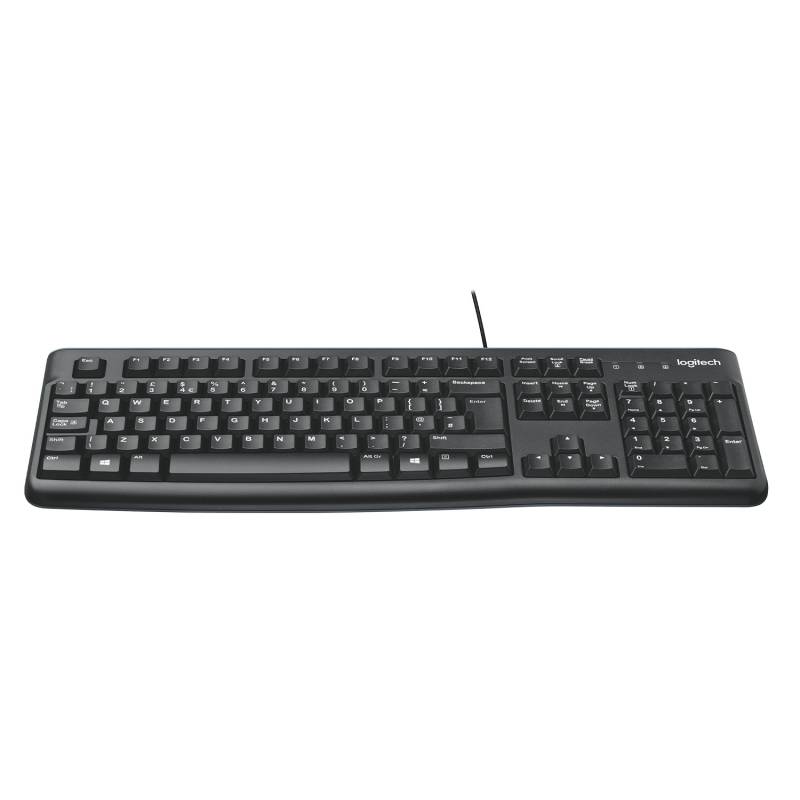 Logitech K120 - Tastatur US-Layout kabelgebunden, schwarz von Logitech