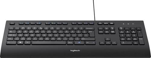 Logitech K280e B2B USB Tastatur Deutsch, QWERTZ Schwarz Spritzwassergeschützt von Logitech