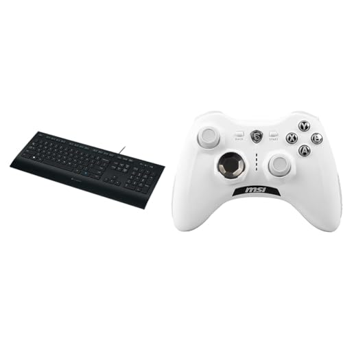 Logitech K280e Pro Kabelgebundene & MSI Force GC30 V2 White Kabelloser von Logitech