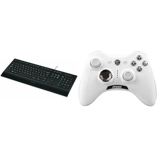 Logitech K280e Pro Kabelgebundene & MSI Force GC30 V2 White Kabelloser Logitech K280e Pro Kabelgebundene & MSI Force GC30 V2 White Kabelloser von Logitech