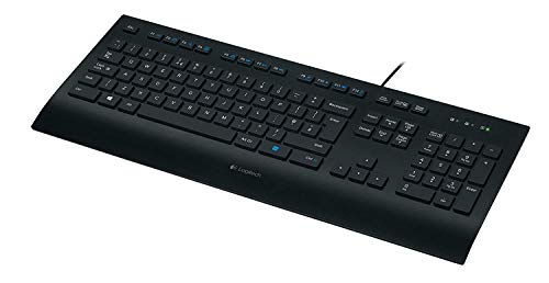 Logitech K280e Tastatur (Kabelgebunden, Business-Tastatur, QWERTZ, Deutsche Layout) schwarz (5-Pack) von Logitech