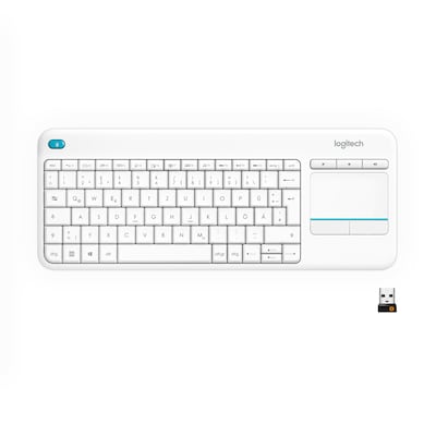 Logitech K400 Plus Kabellose Tastatur Weiß von Logitech