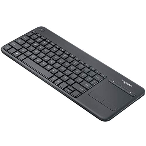 Logitech K400 Plus Kabellose Touch-TV-Tastatur mit integriertem Touchpad, US QWERTY-Layout - Schwarz Logitech K400 Plus Kabellose Touch-TV-Tastatur mit integriertem Touchpad, US QWERTY-Layout - Schwarz von Logitech