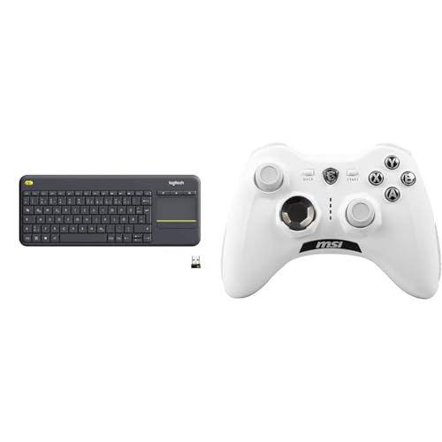 Logitech K400 Plus Kabellose & MSI Force GC30 V2 White Kabelloser von Logitech